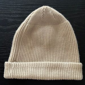 L.L. Bean Fisherman Beanie. Cream color. One size fits all. Good condition.